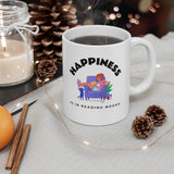 Bookish Mug: Happiness is in Reading Books | Ceramic Mug 11oz