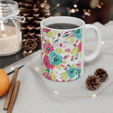 Floral Mug | Decorative Mug | Mix and Match Mug | Novelty Mug | Ceramic Mug 11oz