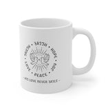 A Mug of Faith: Faith Hope and Love | Ceramic Mug 11oz