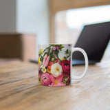 Floral Mug | Decorative Mug | Mix and Match Mug | Novelty Mug | Ceramic Mug 11oz