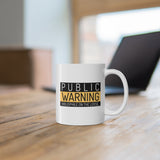 Bookish Mug: Public Warning Bibliophile on the Loose | Ceramic Mug 11oz