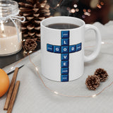 A Mug of Faith: Love God (Computer Keys Theme) | Ceramic Mug 11oz