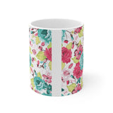 Floral Mug | Decorative Mug | Mix and Match Mug | Novelty Mug | Ceramic Mug 11oz