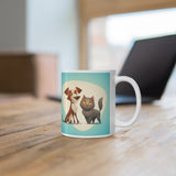Cat and Dog Mug | Keepsake Mug | Novelty Mug | Ceramic Mug 11oz