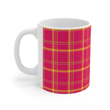 Pattern Mug: Plaid | Decorative Mug | Mix and Match Mug | Novelty Mug | Ceramic Mug 11oz