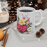 Floral Mug | Decorative Mug | Mix and Match Mug | Novelty Mug | Ceramic Mug 11oz