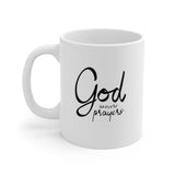 A Mug of Faith: God Answers Prayers | Ceramic Mug 11oz