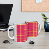 Pattern Mug: Plaid | Decorative Mug | Mix and Match Mug | Novelty Mug | Ceramic Mug 11oz