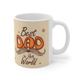 A Mug for Him: Best Dad in the World | Father's Day Mug | Keepsake Mug | Novelty Mug | Ceramic Mug 11oz