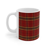 Pattern Mug: Plaid | Decorative Mug | Mix and Match Mug | Novelty Mug | Ceramic Mug 11oz
