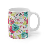 Floral Mug | Decorative Mug | Mix and Match Mug | Novelty Mug | Ceramic Mug 11oz