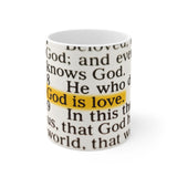 A Mug of Faith: God is Love | Ceramic Mug 11oz