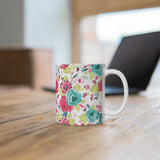 Floral Mug | Decorative Mug | Mix and Match Mug | Novelty Mug | Ceramic Mug 11oz