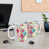 Floral Mug | Decorative Mug | Mix and Match Mug | Novelty Mug | Ceramic Mug 11oz