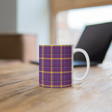 Pattern Mug: Plaid | Decorative Mug | Mix and Match Mug | Novelty Mug | Ceramic Mug 11oz