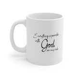 A Mug of Faith: Everything is Possible with God on my Side | Ceramic Mug 11oz