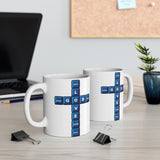 A Mug of Faith: Love God (Computer Keys Theme) | Ceramic Mug 11oz