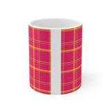 Pattern Mug: Plaid | Decorative Mug | Mix and Match Mug | Novelty Mug | Ceramic Mug 11oz
