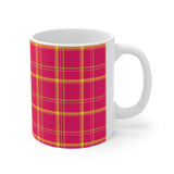 Pattern Mug: Plaid | Decorative Mug | Mix and Match Mug | Novelty Mug | Ceramic Mug 11oz