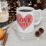 A Mug of Faith: Love God Life | Ceramic Mug 11oz