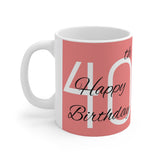 40th Birthday Present Mug 3 | 40th Birthday Gift Mug