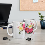 Floral Mug | Decorative Mug | Mix and Match Mug | Novelty Mug | Ceramic Mug 11oz