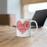 A Mug of Faith: Love God Life | Ceramic Mug 11oz