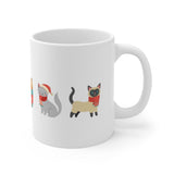 Christmas Cats Mug | Keepsake Mug | Novelty Mug | Ceramic Mug 11oz