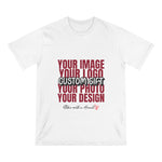 Custom Organic Staple T-shirt (Add Your Own Text or Design)