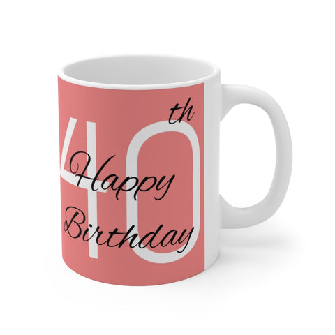 40th Birthday Present Mug 3 | 40th Birthday Gift Mug