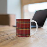 Pattern Mug: Plaid | Decorative Mug | Mix and Match Mug | Novelty Mug | Ceramic Mug 11oz