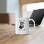 Bookish Mug: I am a Book Owl, I give a Hoot | Ceramic Mug 11oz