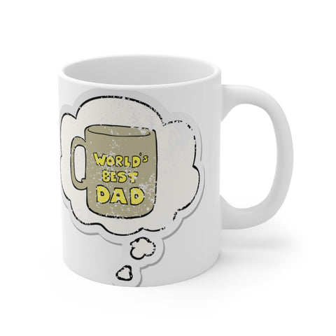 A Mug for Him: World's Best Dad | Father's Day Mug | Keepsake Mug | Novelty Mug | Ceramic Mug 11oz