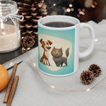 Cat and Dog Mug | Keepsake Mug | Novelty Mug | Ceramic Mug 11oz