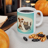 Cat and Dog Mug | Keepsake Mug | Novelty Mug | Ceramic Mug 11oz
