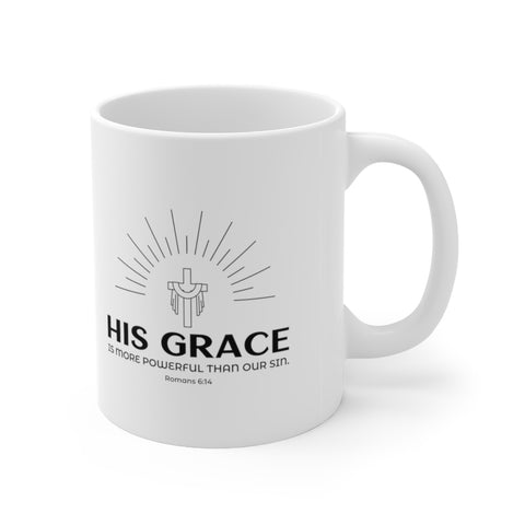 A Mug of Faith: His Grace is More Powerful Than Our Sin | Ceramic Mug 11oz
